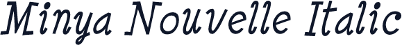 Minya Nouvelle Italic