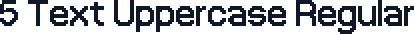 5 Text Uppercase Regular