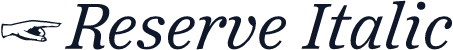 ☞Reserve Italic