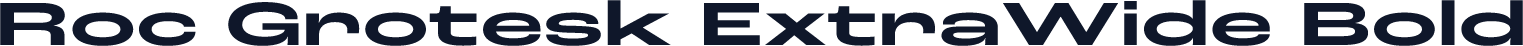 Roc Grotesk ExtraWide Bold