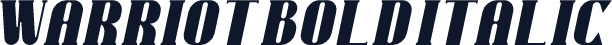 warriot Bold Italic