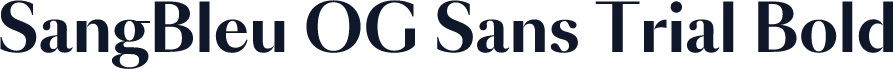 SangBleu OG Sans Trial Bold