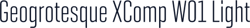 Geogrotesque XComp W01 Light