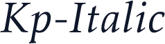 Kp-Italic