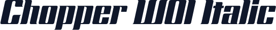 Chopper W01 Italic