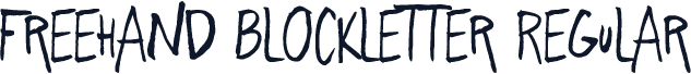 Freehand Blockletter Regular