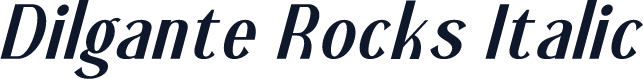 Dilgante Rocks Italic