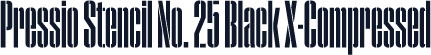 Pressio Stencil No. 25 Black X-Compressed