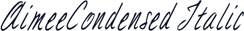 AimeeCondensed Italic