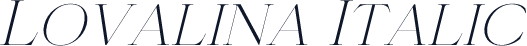 Lovalina Italic