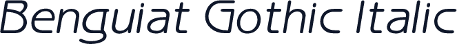 Benguiat Gothic Italic