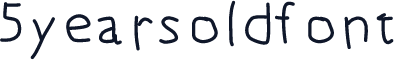 5yearsoldfont