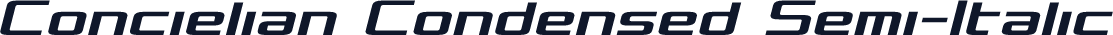 Concielian Condensed Semi-Italic