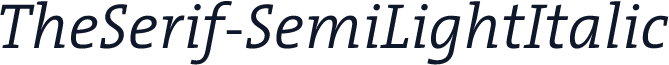 TheSerif-SemiLightItalic