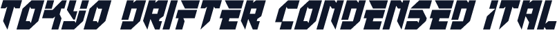 Tokyo Drifter Condensed Ital