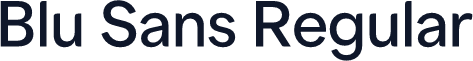 Blu Sans Regular