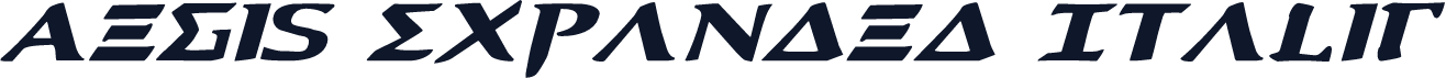 Aegis Expanded Italic