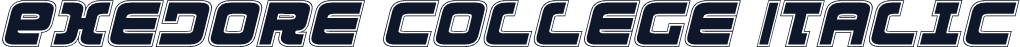 Exedore College Italic