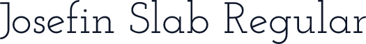 Josefin Slab Regular