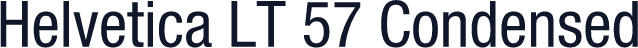 Helvetica LT 57 Condensed