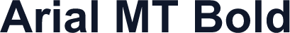Arial MT Bold