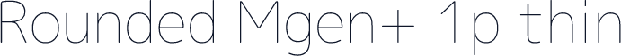 Rounded Mgen+ 1p thin