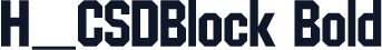 H_CSDBlock Bold