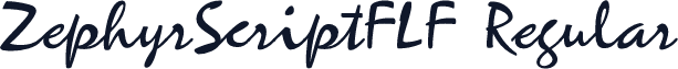 ZephyrScriptFLF Regular