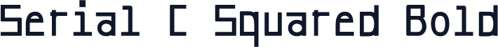 Serial C Squared Bold