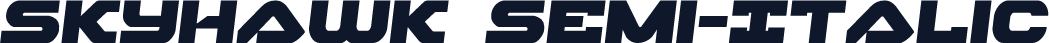Skyhawk Semi-Italic