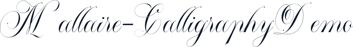 Mallaire-CalligraphyDemo