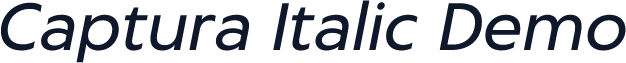 Captura Italic Demo
