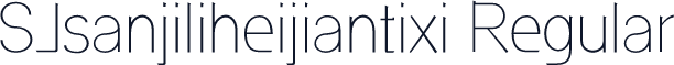 SJsanjiliheijiantixi Regular