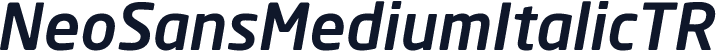 NeoSansMediumItalicTR