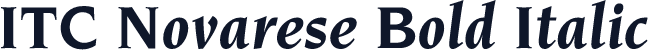 ITC Novarese Bold Italic