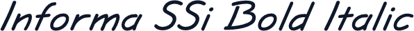 Informa SSi Bold Italic