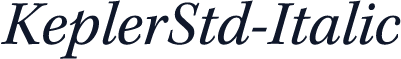 KeplerStd-Italic