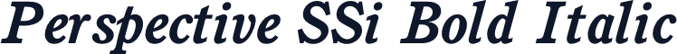 Perspective SSi Bold Italic