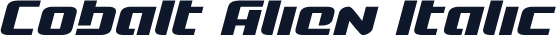 Cobalt Alien Italic