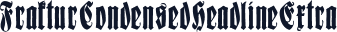 FrakturCondensedHeadlineExtra