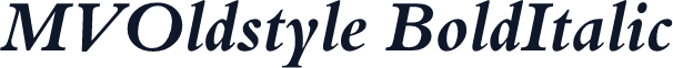 MVOldstyle BoldItalic