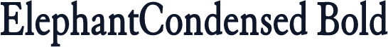 ElephantCondensed Bold