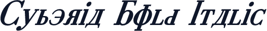 Cyberia Bold Italic
