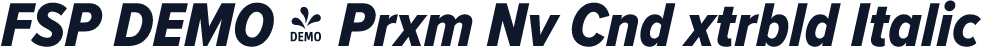 FSP DEMO - Prxm Nv Cnd xtrbld Italic