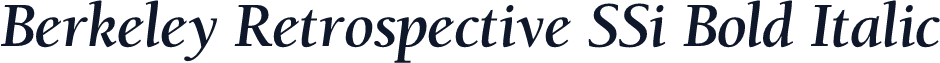 Berkeley Retrospective SSi Bold Italic