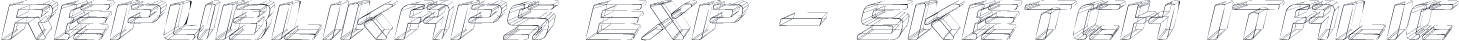 Republikaps Exp - Sketch Italic