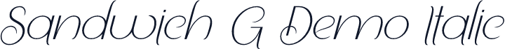 Sandwich G Demo Italic