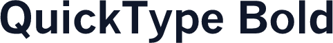 QuickType Bold