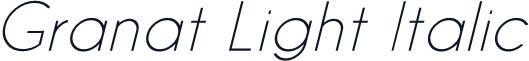 Granat Light Italic