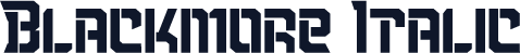 Blackmore Italic